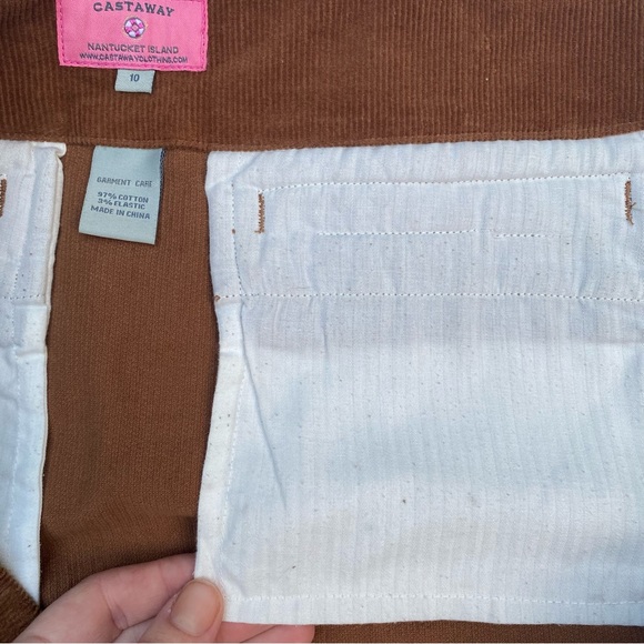 CASTAWAY • Castaway Nantucket Island Ali Skirt in Brown Corduroy size 10 - Picture 11 of 16